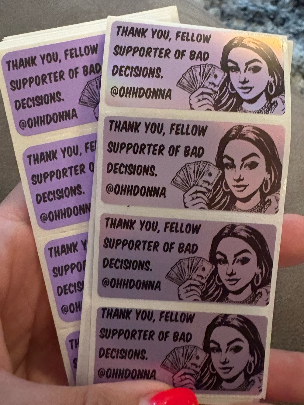100 Personalized Stickers - Picture 2 of 10
